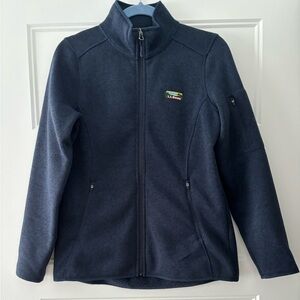 L.L. Bean Navy Sweater Fleece Full-Zip Jacket Size S ~ New without Tags